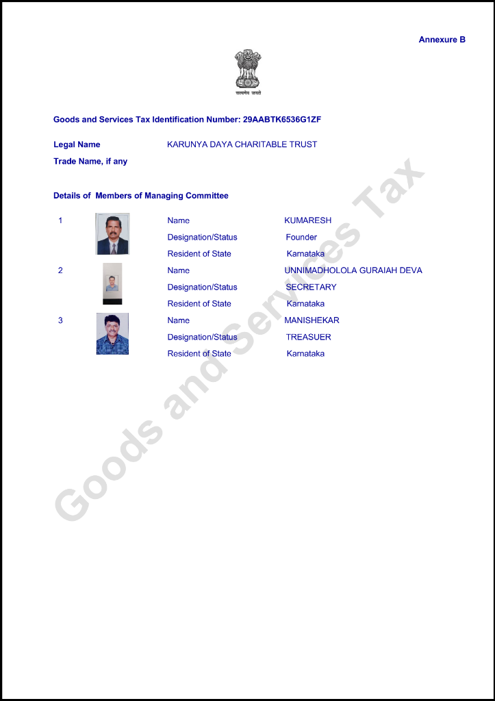 GST Registration Certificate Page 3